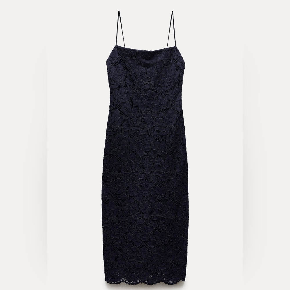 Zara Lace Tube Dress ZW Collection